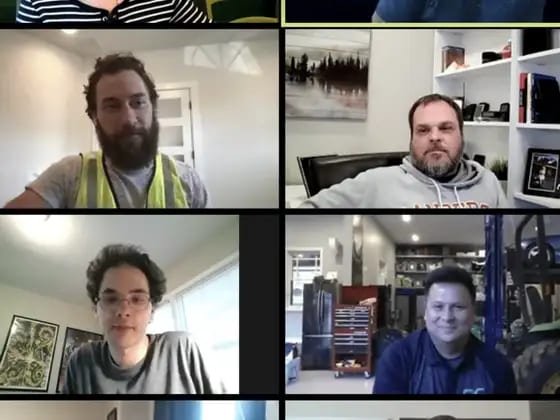 Raxis team on a conference call