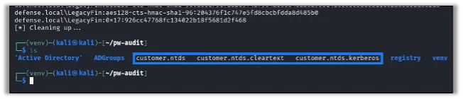 Three New Files at Completion