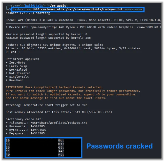 Cracking Weak Passwords
