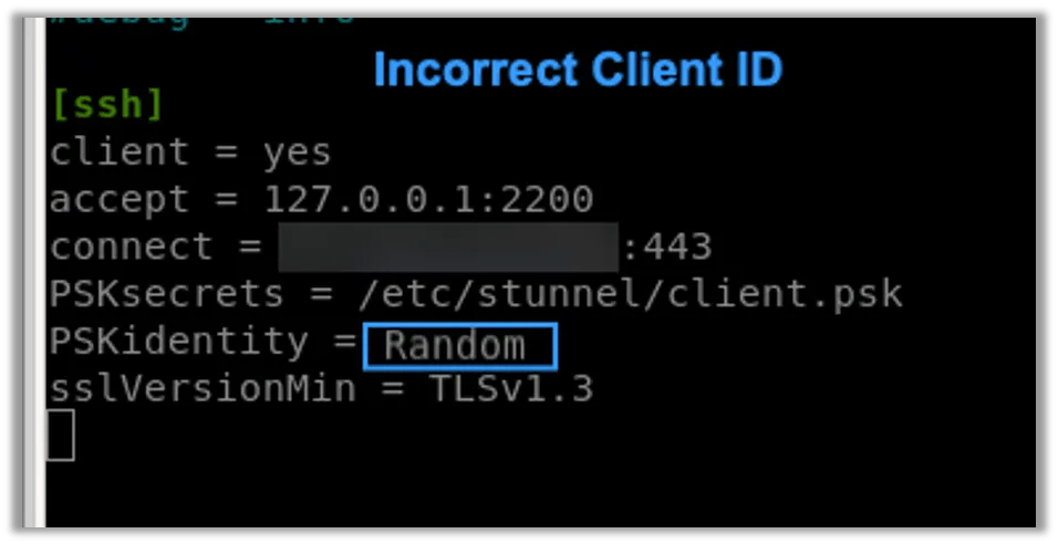 Setting the Username to “Random” to Test that Authentication Fails