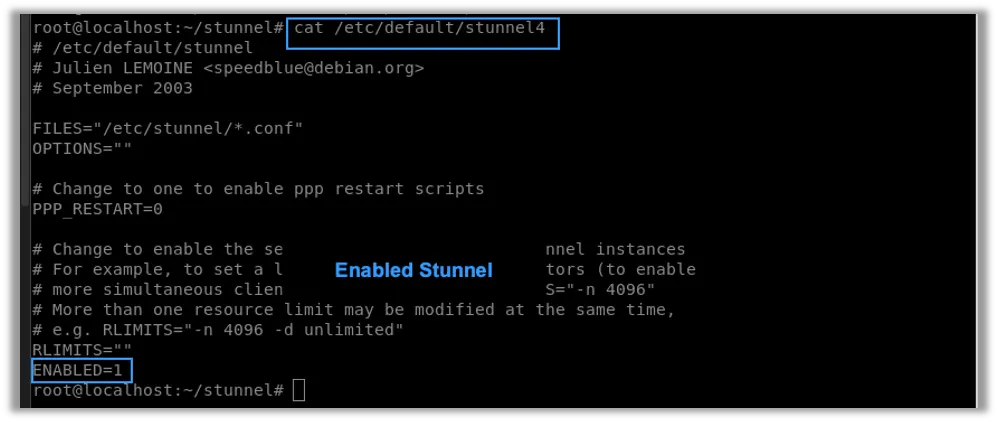 Enabling Stunnel