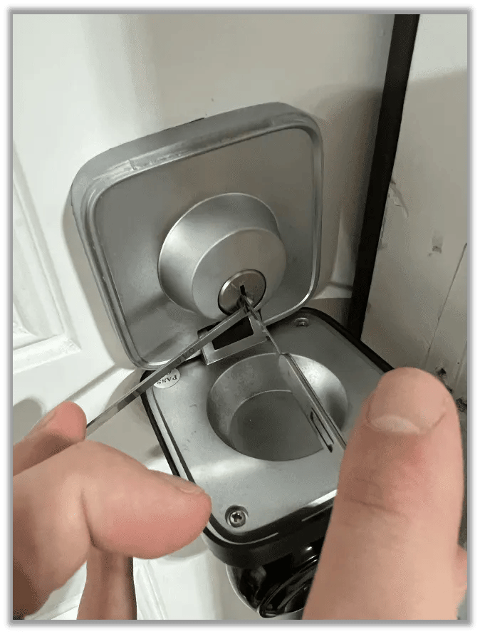 Picking a lock