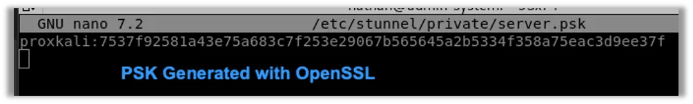 Adding Username to with PSK