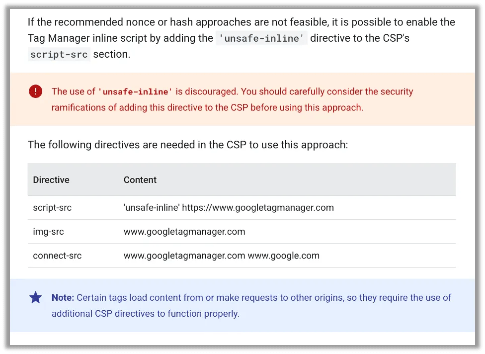 Google's confusing instructions.