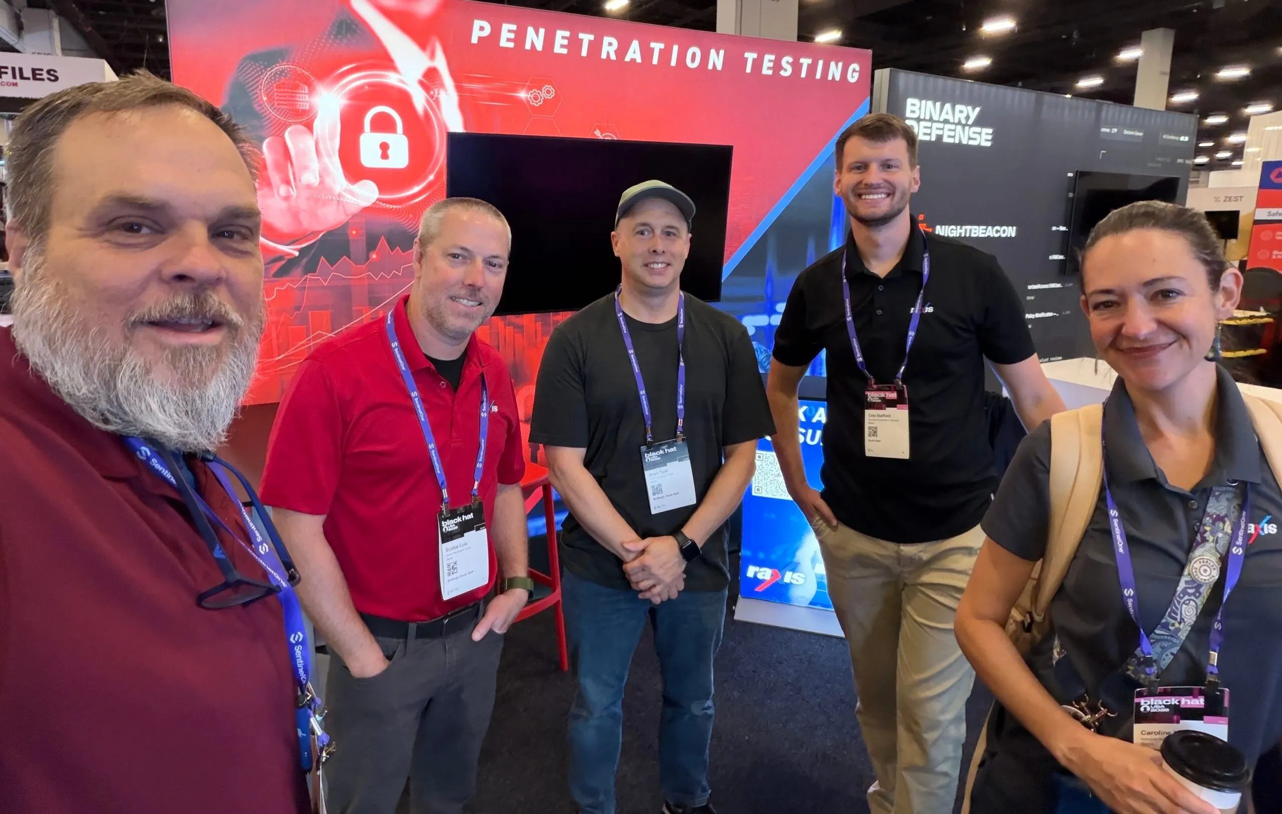 The Raxis team at Black Hat booth 6018