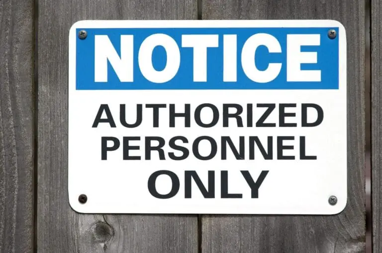 Notice: Authorized Personnel Only