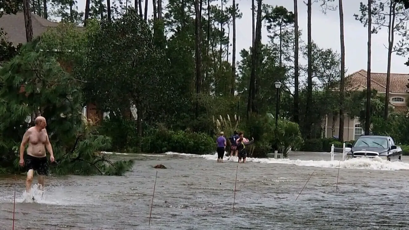 Damage after Hurricane Sally, Niceville, FL Credit: Eddie Herring