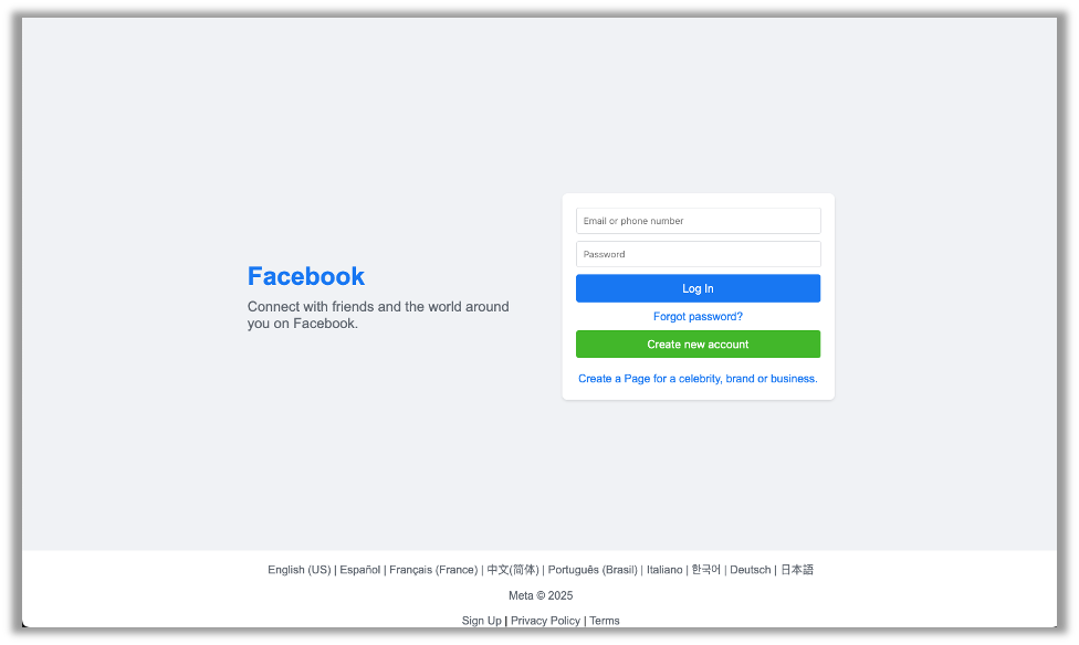 Our pentester's final proof phishing webpage with about 5 minutes of effort.
