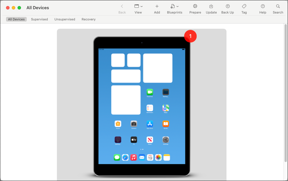 All Devices in Apple Configurator