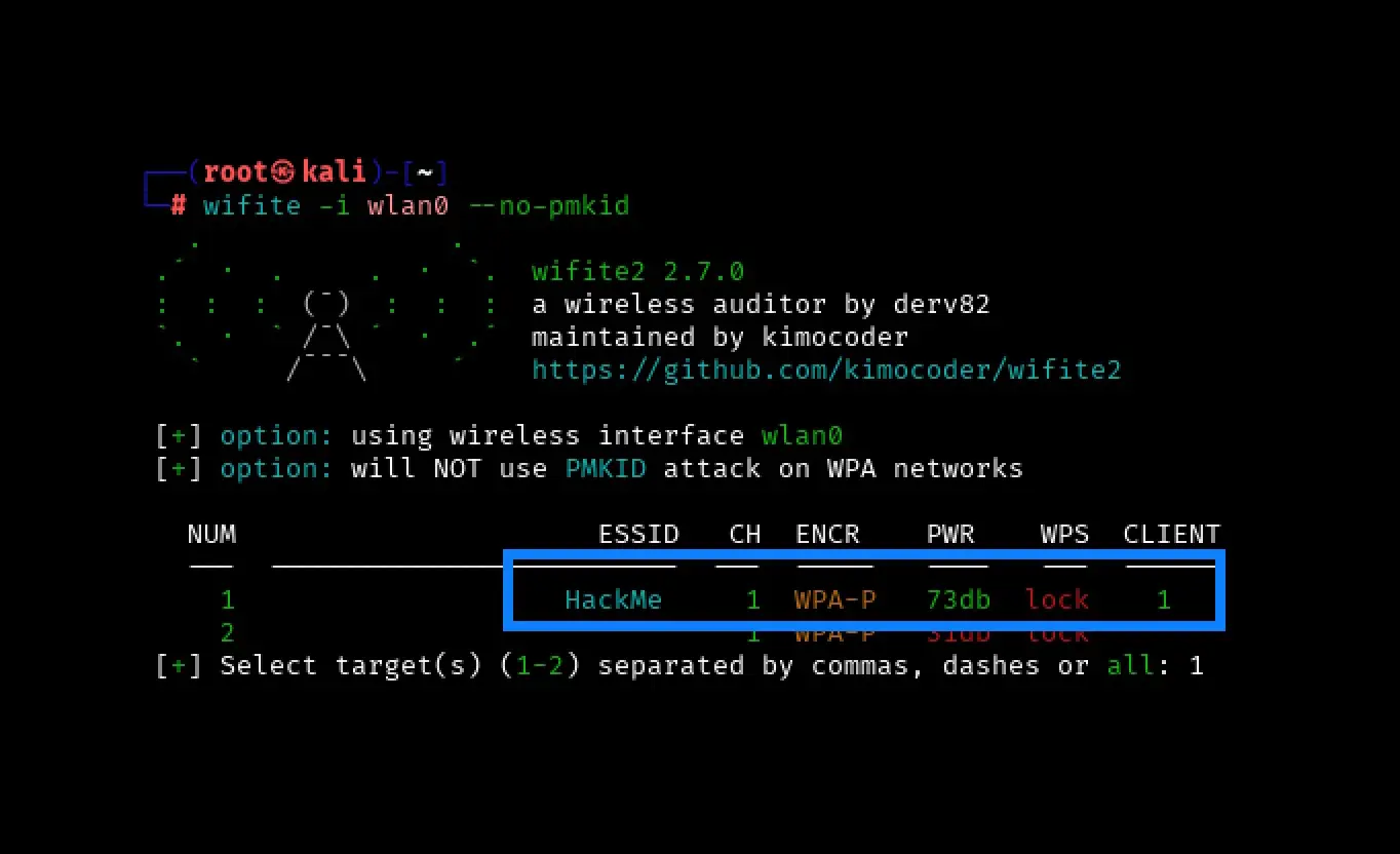 Wireless Series: Using Wifite to Capture and Crack a WPA2 Pre-Shared Key