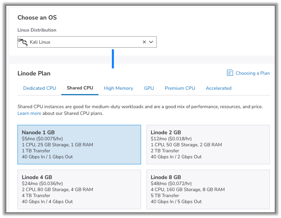 Use Kali Linux as the operating system