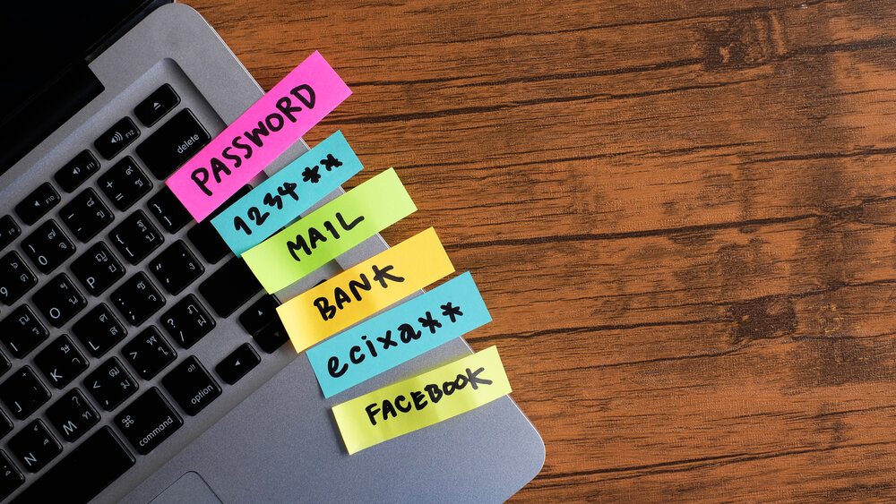 Passwords on Post-It notes