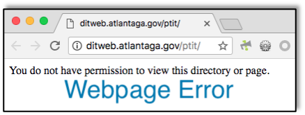 Error on Alternative Citation Payment Webpage