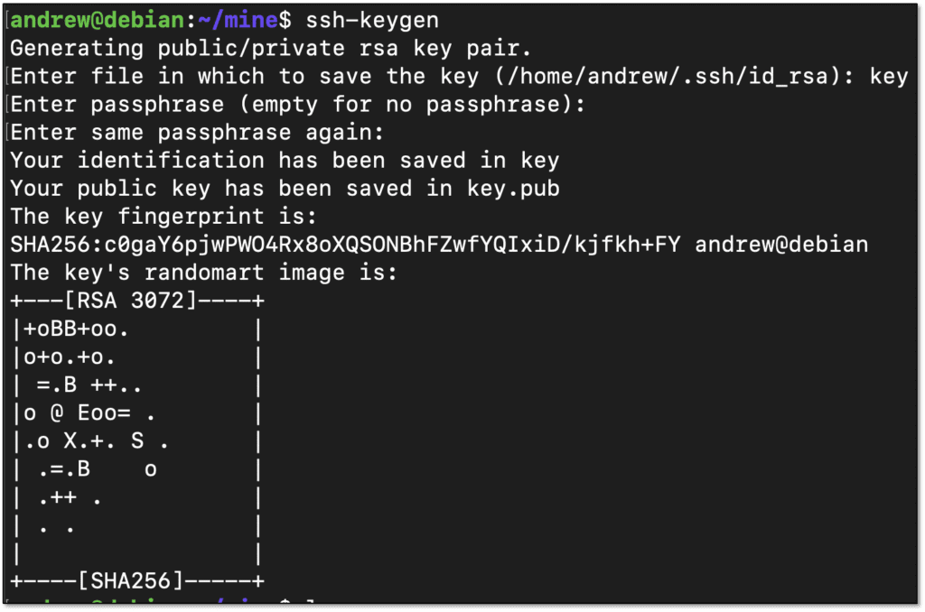 Generating new ssh-key for exploit