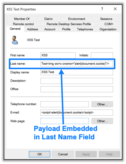 Stored XSS Payload