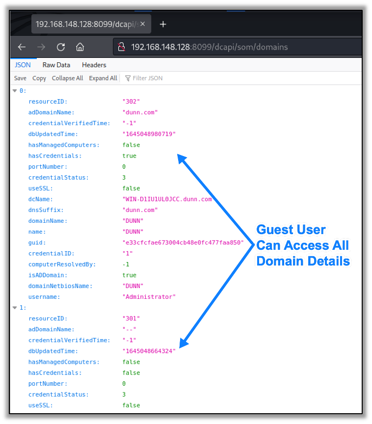 Guest User Can Access All Domain Details