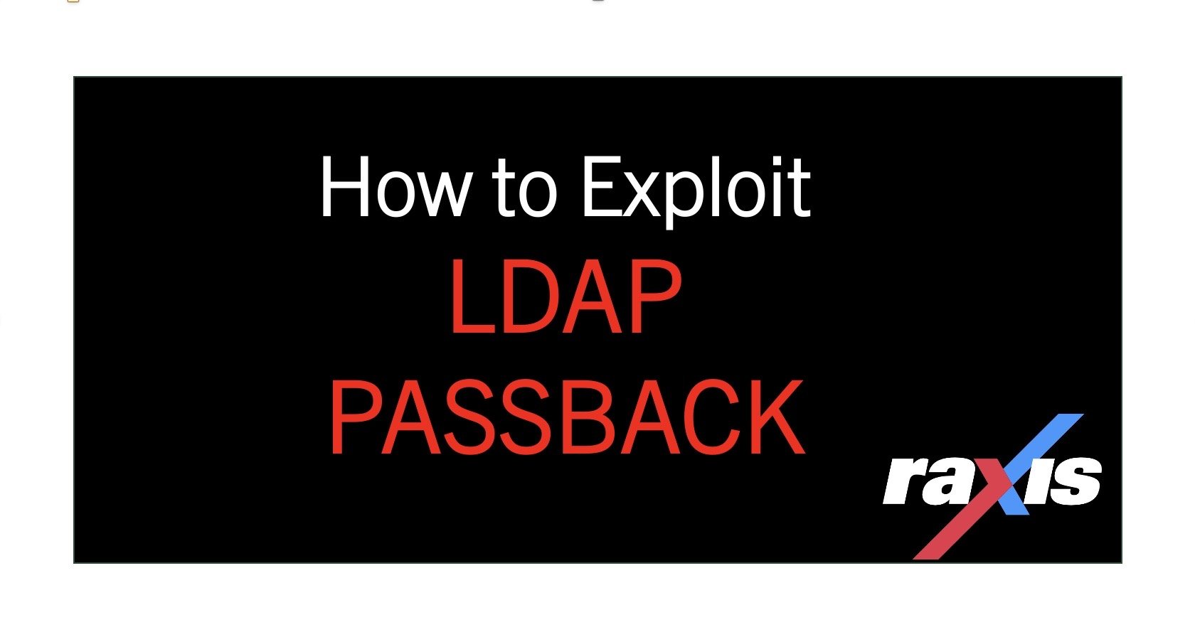 LDAP Passback