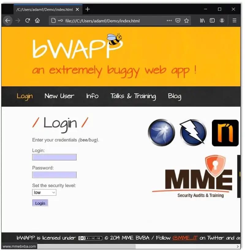 Outdated clickjacking PoC