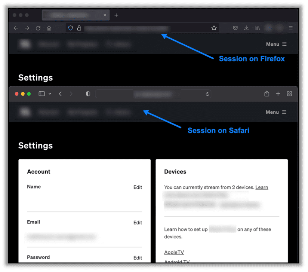 Multiple Sessions without User Notification