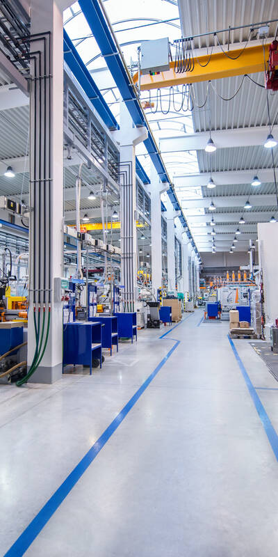 Large modern factory floor
