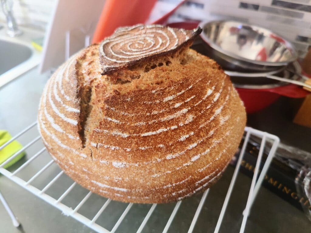 Sourdough bread Ryan made