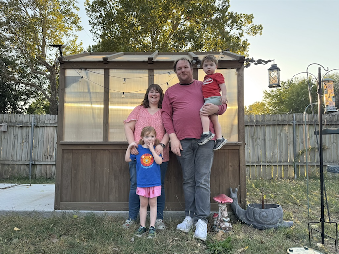 Jason with his family