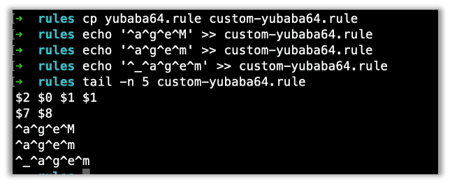 Custom cracking rules