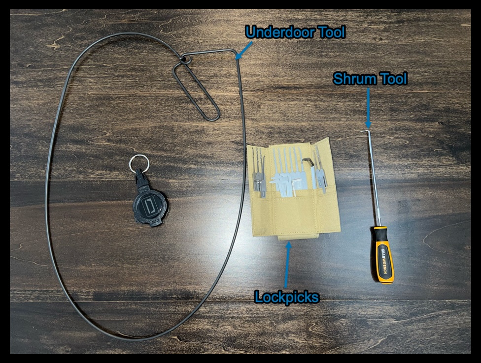 underdog tool, shrum tool, lock picks