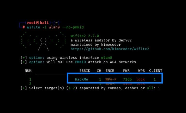 Wireless Series: Using Wifite to Capture and Crack a WPA2 Pre-Shared Key