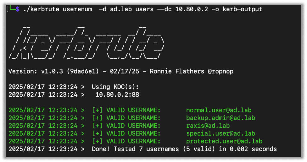 Using the -o flag to save output to a file