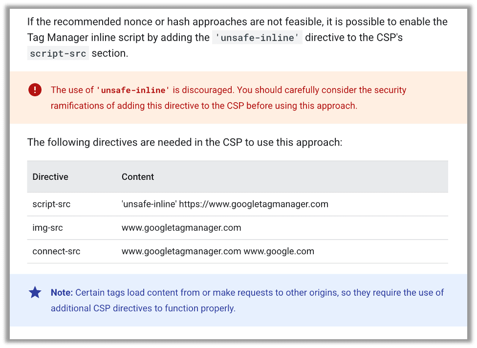Google's confusing instructions.
