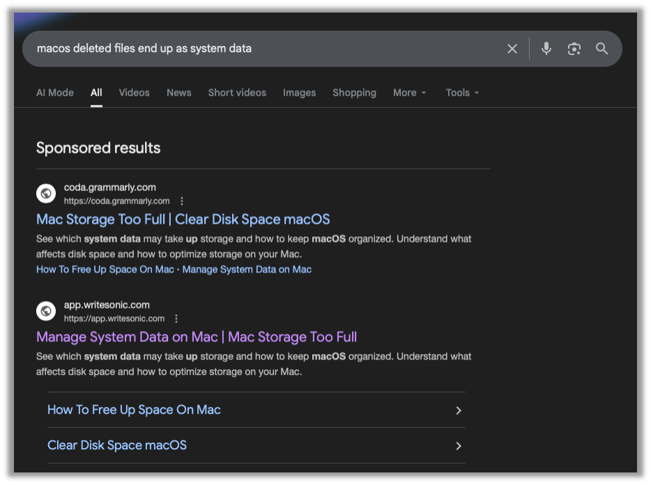 Sponsored Search Result that is Actually Malware