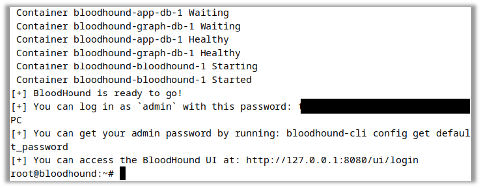 Script Ends by Revealing BloodHound UI Password