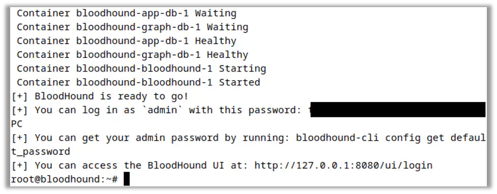 Script Ends by Revealing BloodHound UI Password