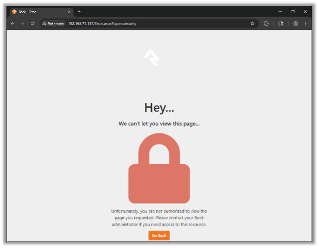 Access to Admin Is Restricted