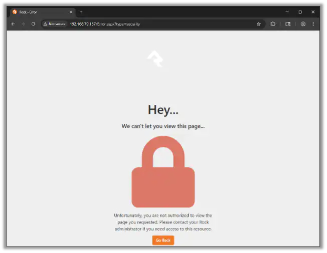 Access to Admin Is Restricted
