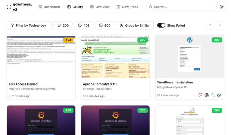 Rapid Web Host Recon with GoWitness