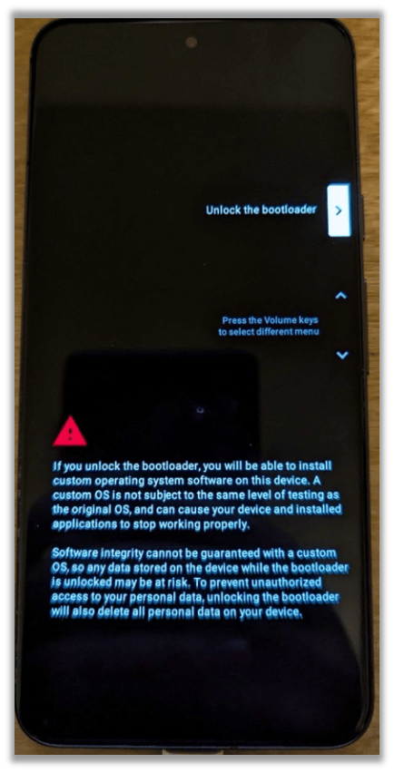 Warning that the Setting is Potentially Dangerous