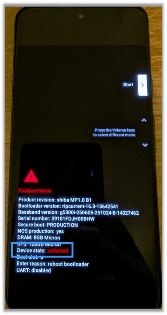 Device Is Unlocked