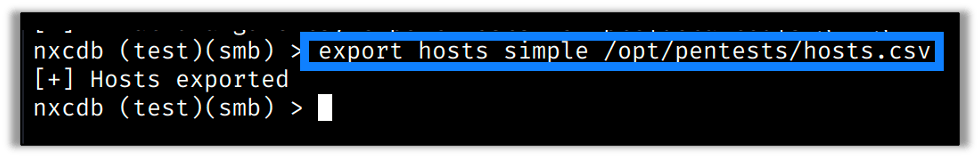 Host Export