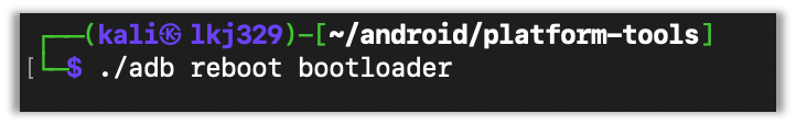 Enter Fastboot Mode